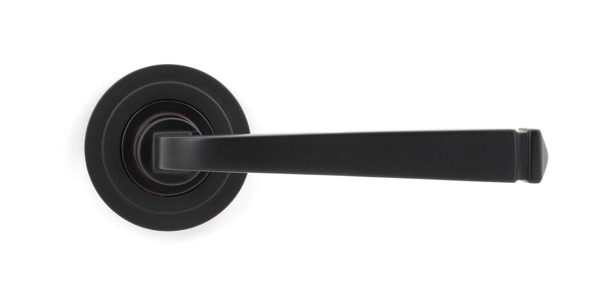 Avon Round Lever on Rose Set (Sprung) by From The Anvil