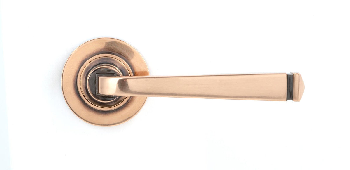 Avon Round Lever on Rose Set (Sprung) by From The Anvil