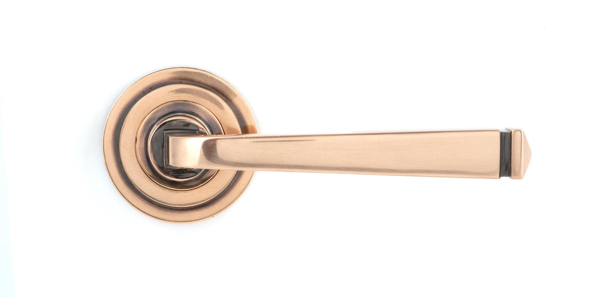 Avon Round Lever on Rose Set (Sprung) by From The Anvil