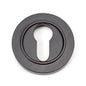 From The Anvil's Aged Bronze Round Euro Escutcheon