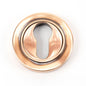 From The Anvil's Polished Bronze Round Euro Escutcheon