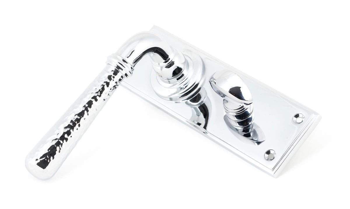 Hammered Newbury Lever Bathroom Set by From The Anvil