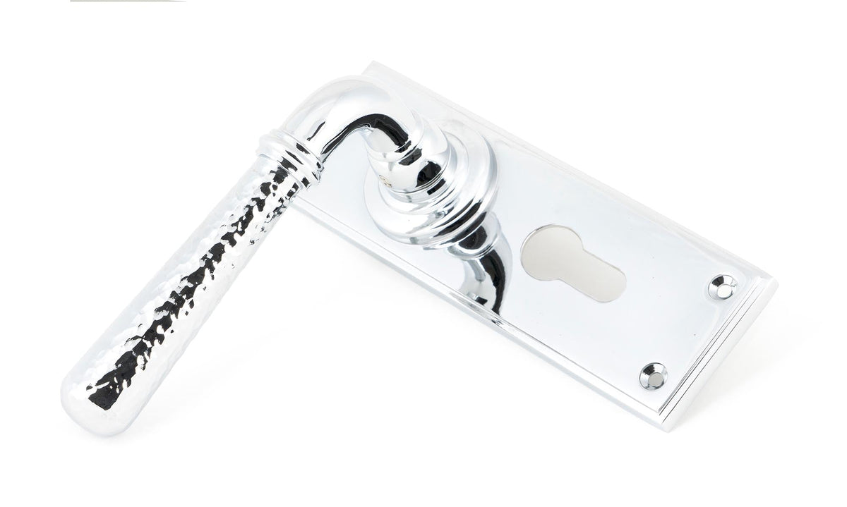 Hammered Newbury Lever Euro Lock Set by From The Anvil