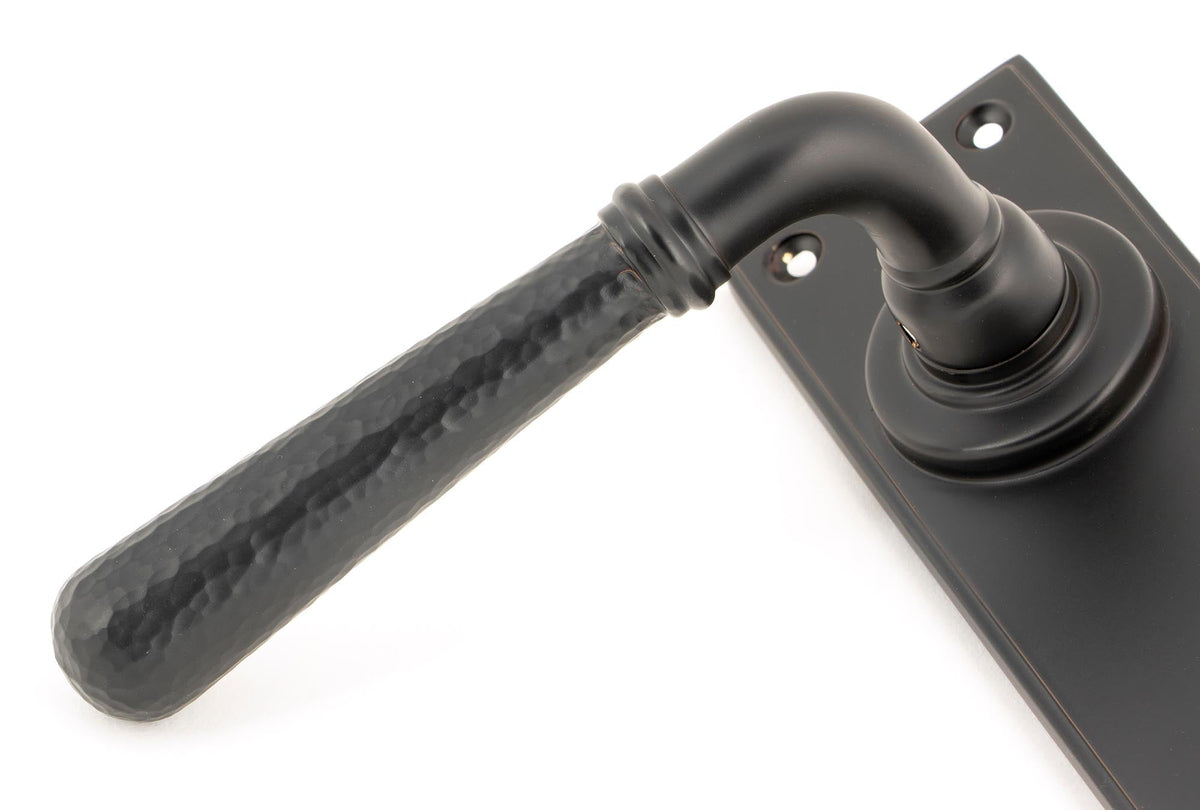 Hammered Newbury Lever Latch Set by From The Anvil