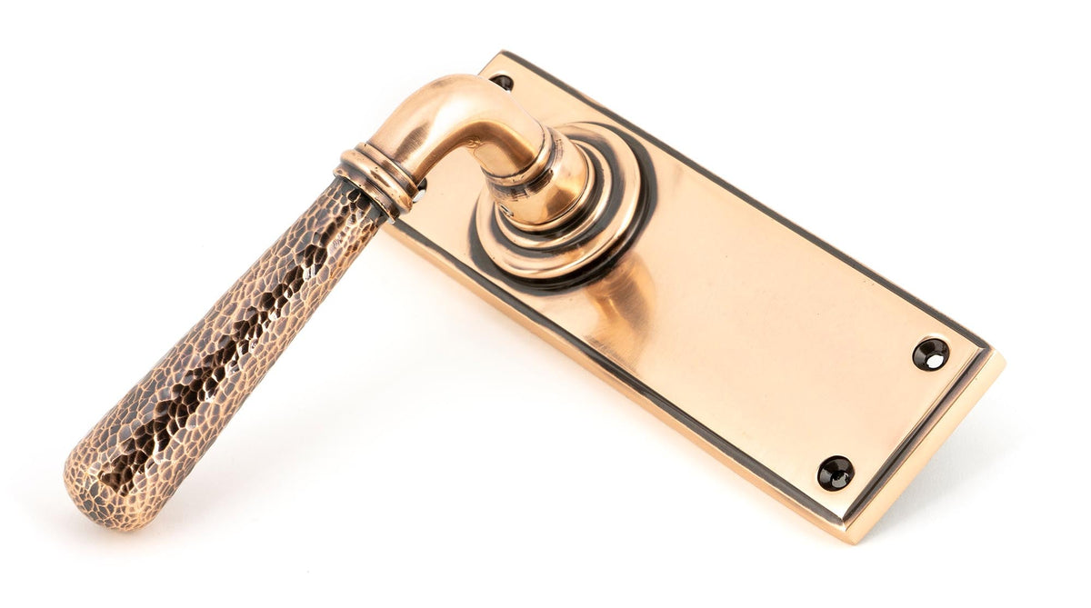 Hammered Newbury Lever Latch Set by From The Anvil