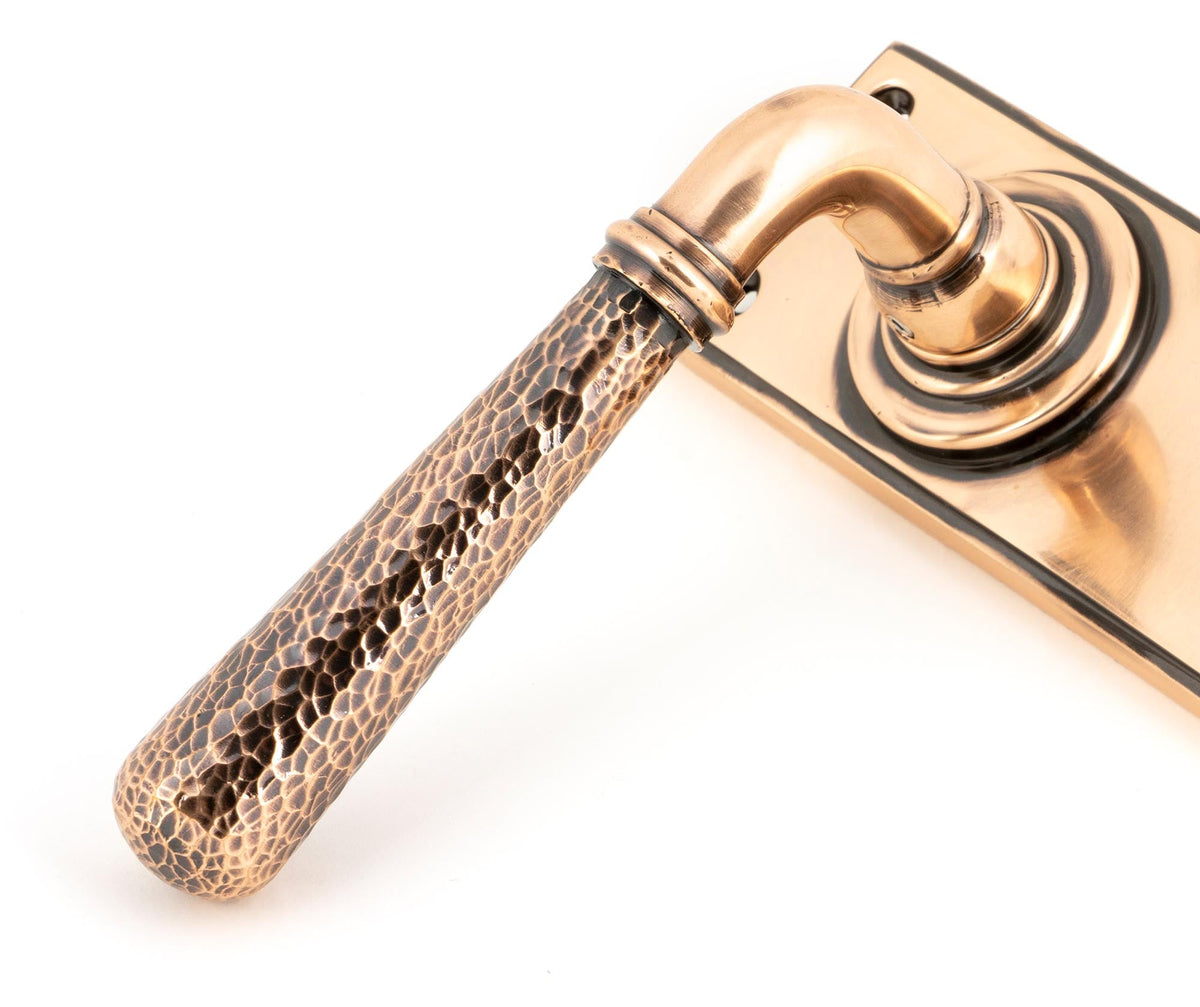 Hammered Newbury Lever Latch Set by From The Anvil