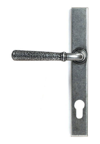 Hammered Newbury Slimline Espag. Lock Set by From The Anvil