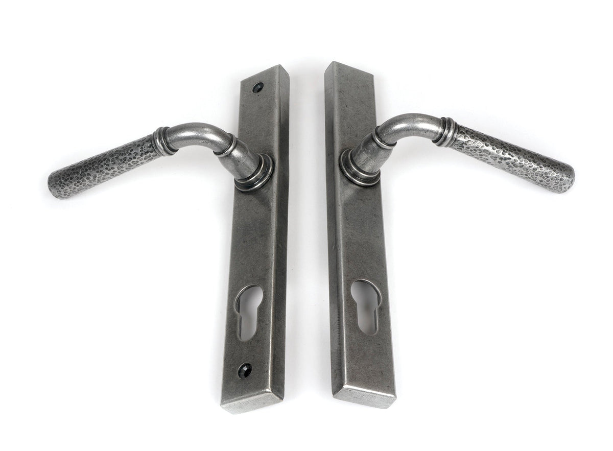 Hammered Newbury Slimline Espag. Lock Set by From The Anvil