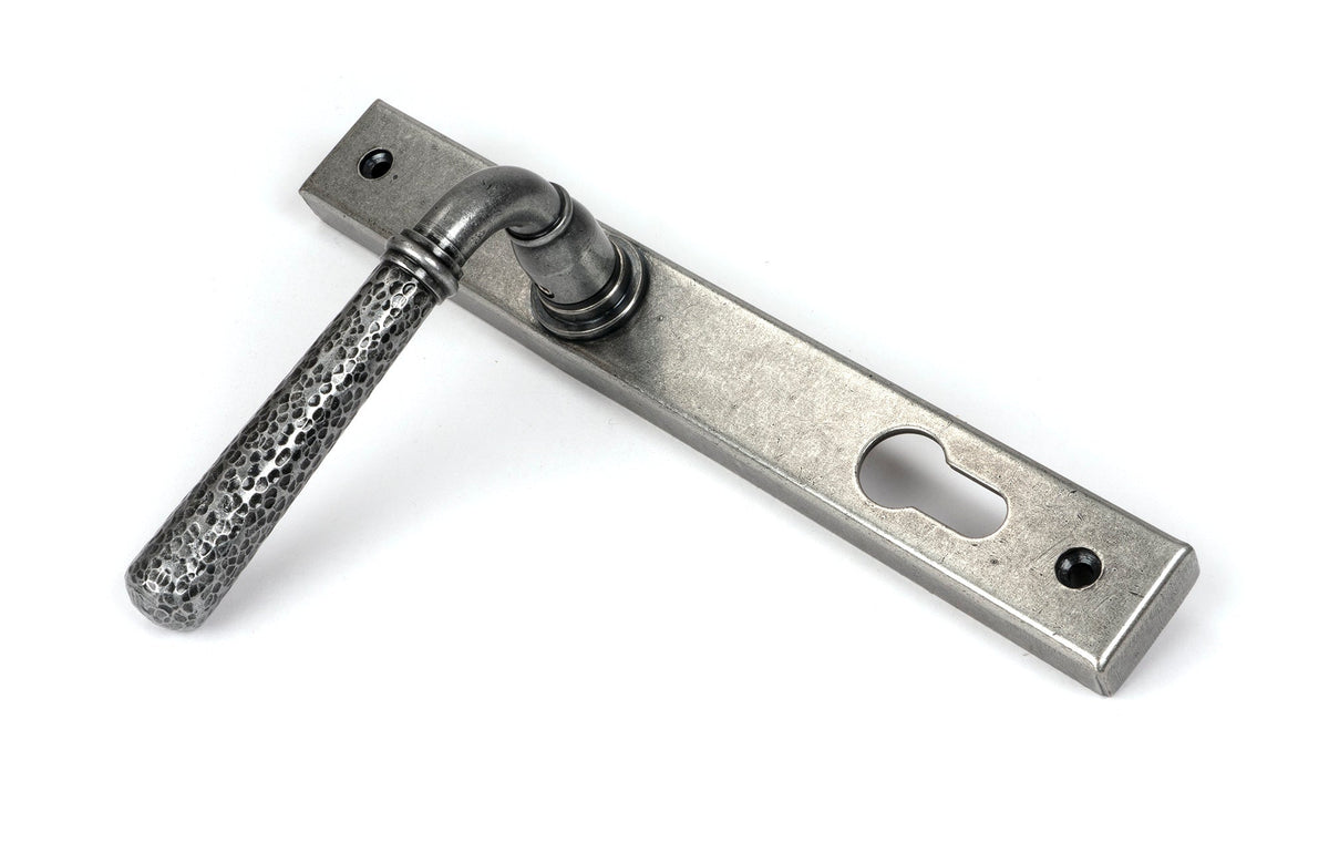 Hammered Newbury Slimline Espag. Lock Set by From The Anvil