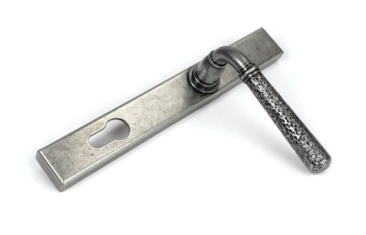 Hammered Newbury Slimline Espag. Lock Set by From The Anvil