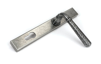 Hammered Newbury Slimline Espag. Lock Set by From The Anvil