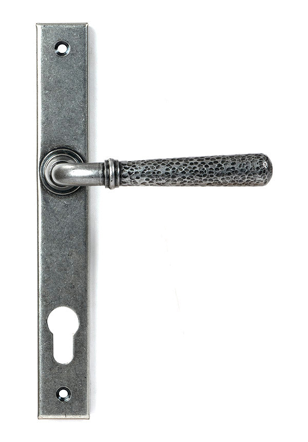 From The Anvil, Hammered Newbury Slimline Espag. Lock Set, Window Hardware, Espagnolette