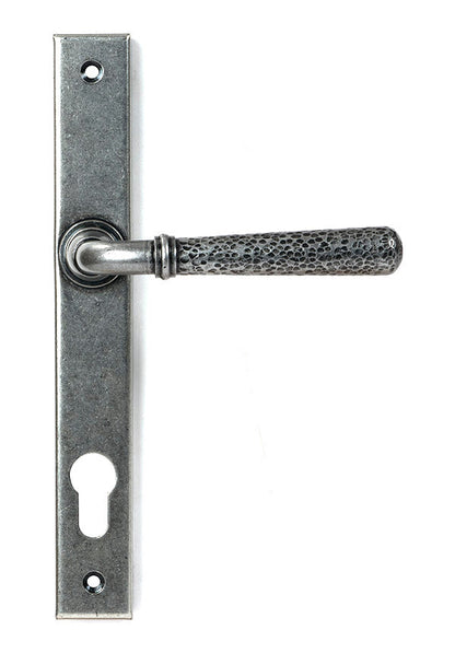 From The Anvil, Hammered Newbury Slimline Espag. Lock Set, Window Hardware, Espagnolette