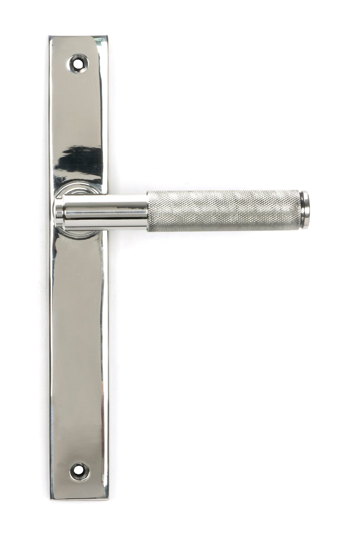 From The Anvil's Polished Marine SS (316) Brompton Slimline Lever Espag. Latch Set