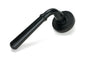 From The Anvil's Matt Black Newbury Lever on Rose Set (Sprung)