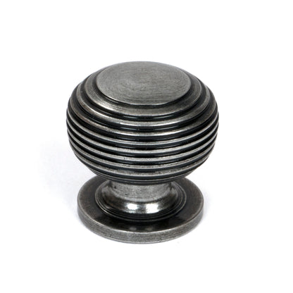 From The Anvil's Pewter Patina Beehive Cabinet Knob