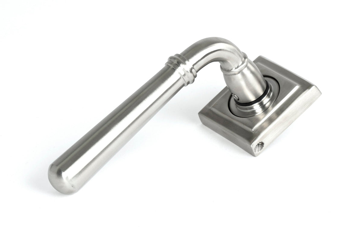 From The Anvil's Satin Marine SS (316) Newbury Lever on Rose Set (Sprung)
