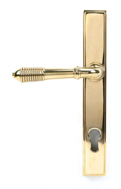 Reeded Slimline Lever Espag. Lock Set by From The Anvil