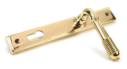 Reeded Slimline Lever Espag. Lock Set by From The Anvil