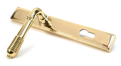 Reeded Slimline Lever Espag. Lock Set by From The Anvil