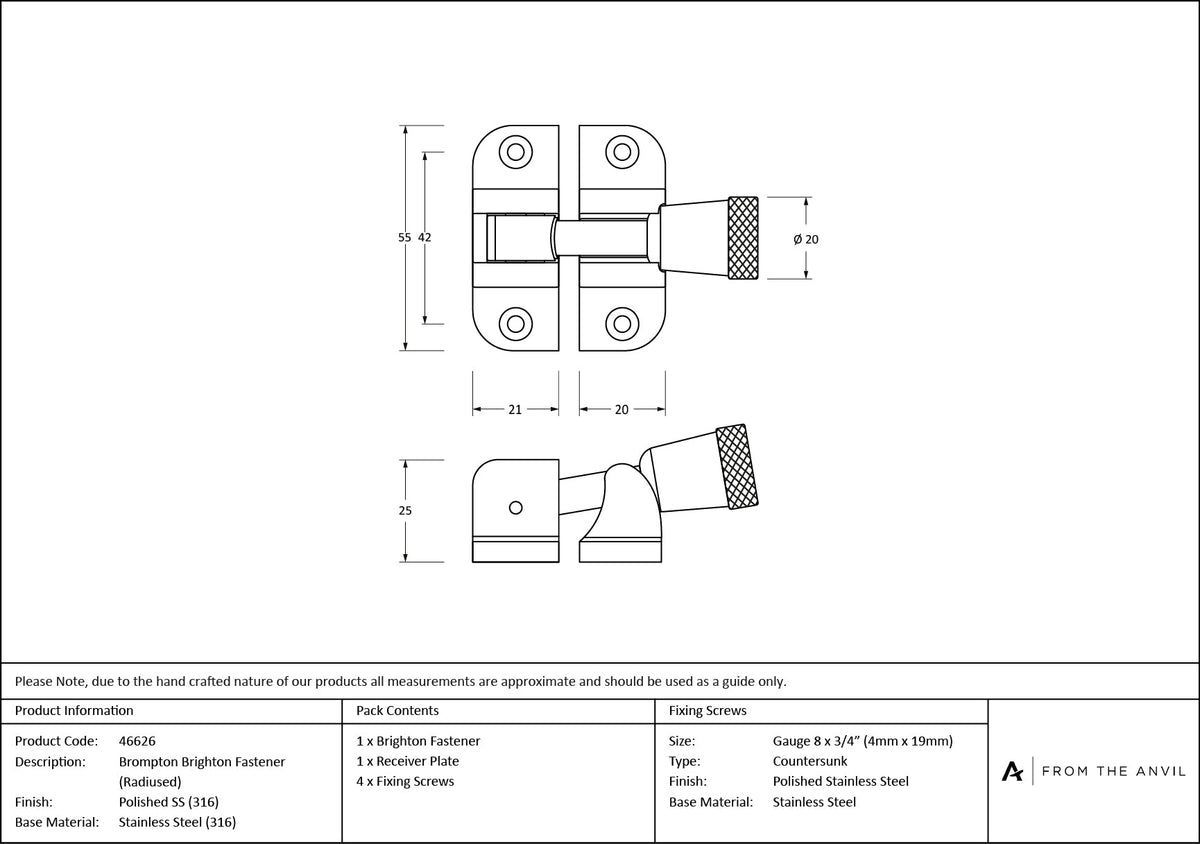 Brompton Brighton Fastener by From The Anvil