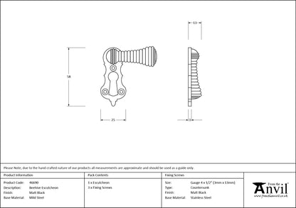 Beehive Escutcheon by From The Anvil