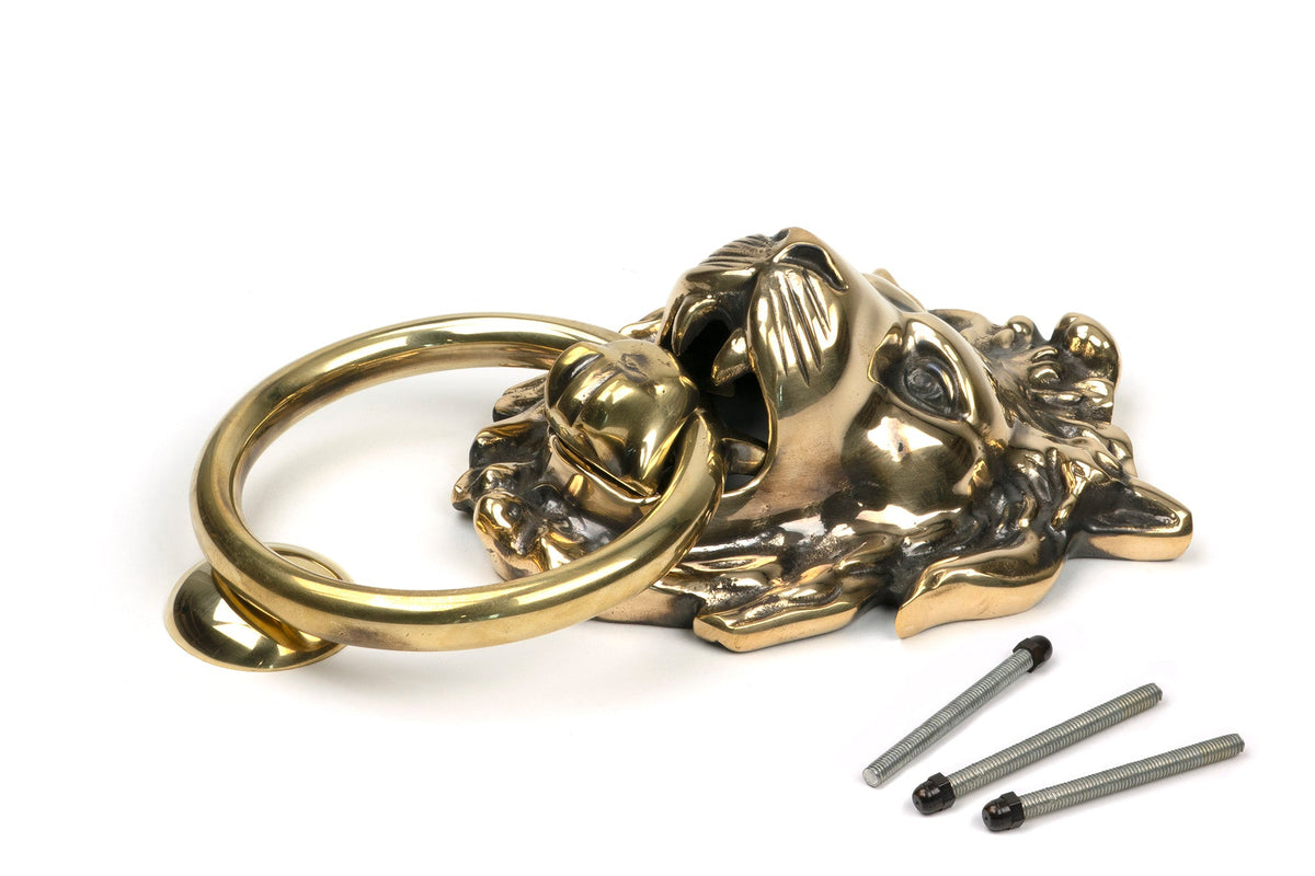 Lions Head Door Knocker by From The Anvil