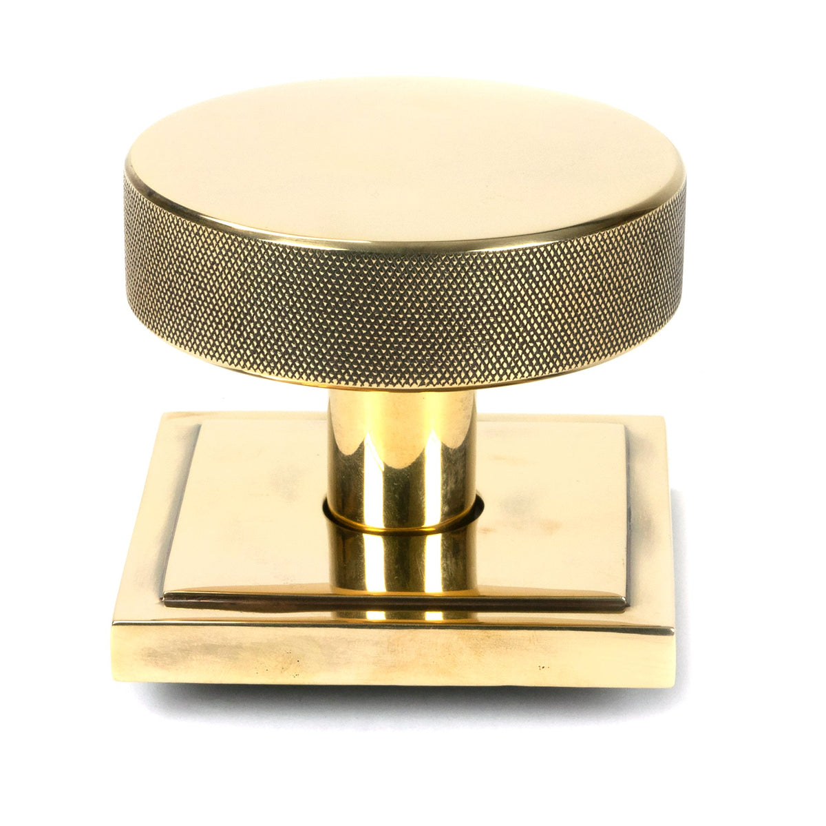From The Anvil's Aged Brass Brompton Centre Door Knob