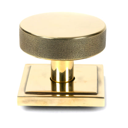 From The Anvil's Aged Brass Brompton Centre Door Knob