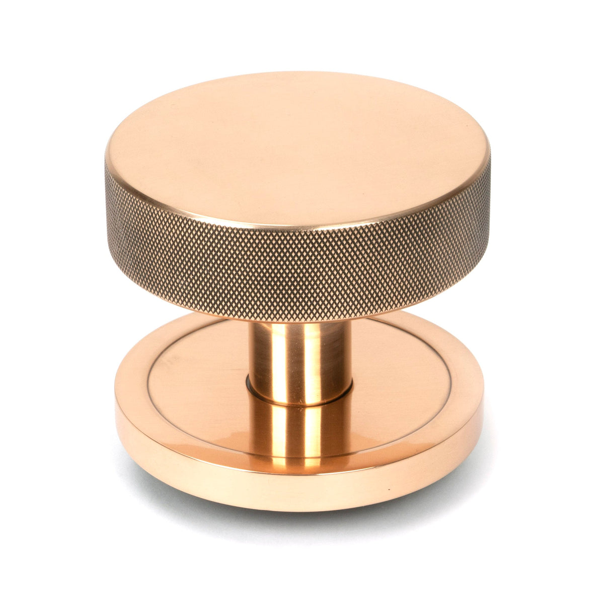 From The Anvil's Polished Bronze Brompton Centre Door Knob