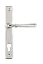 From The Anvil's Polished Marine SS (316) Newbury Slimline Lever Espag. Lock Set