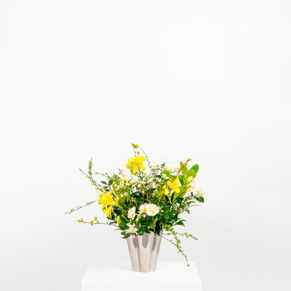From The Anvil's Smooth Nickel Flora Pot