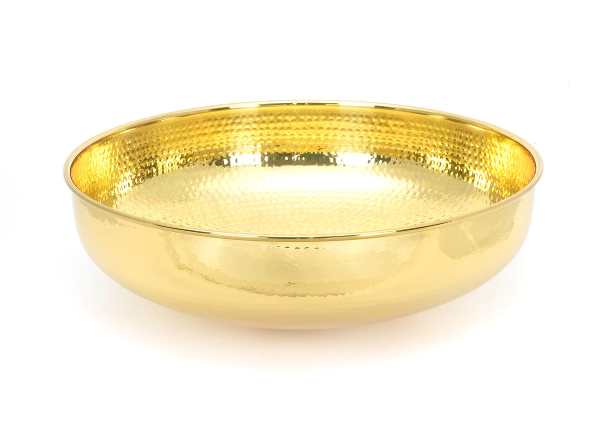 From The Anvil's Hammered Brass Round Sink