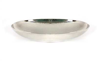 From The Anvil's Hammered Nickel Oval basin