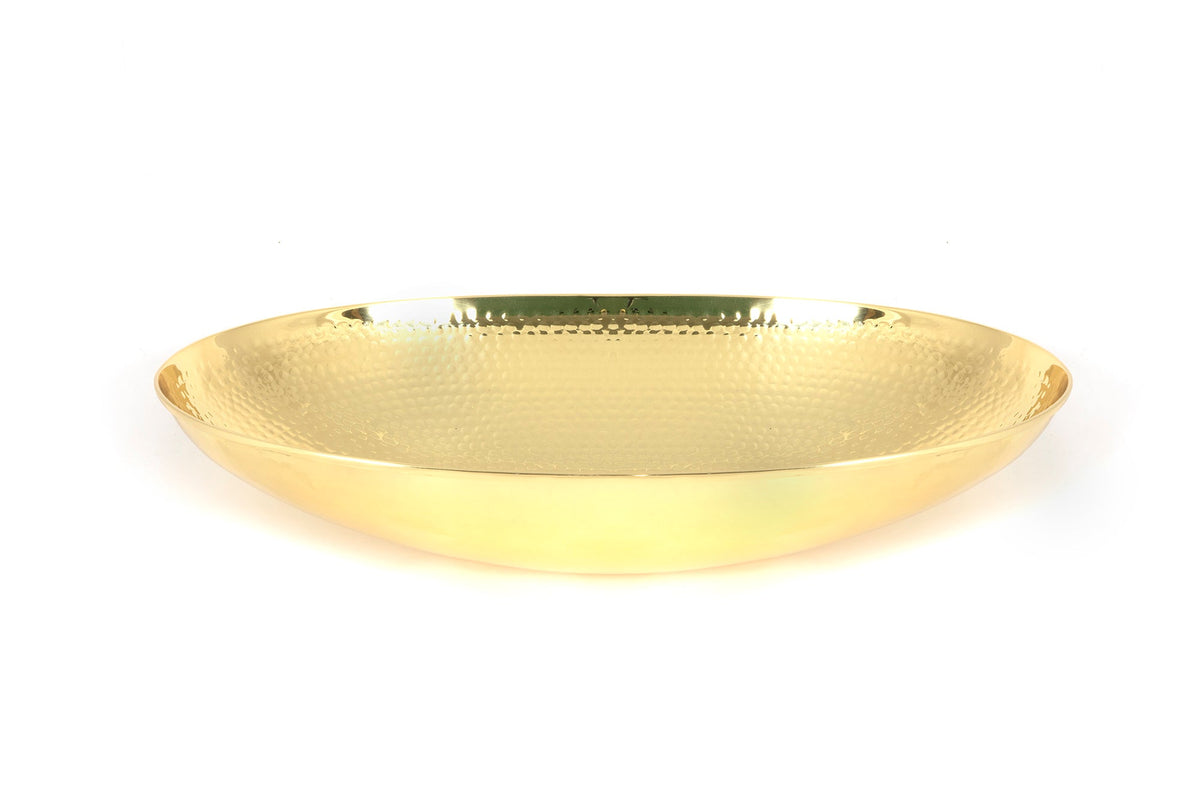 From The Anvil's Hammered Brass Oval basin