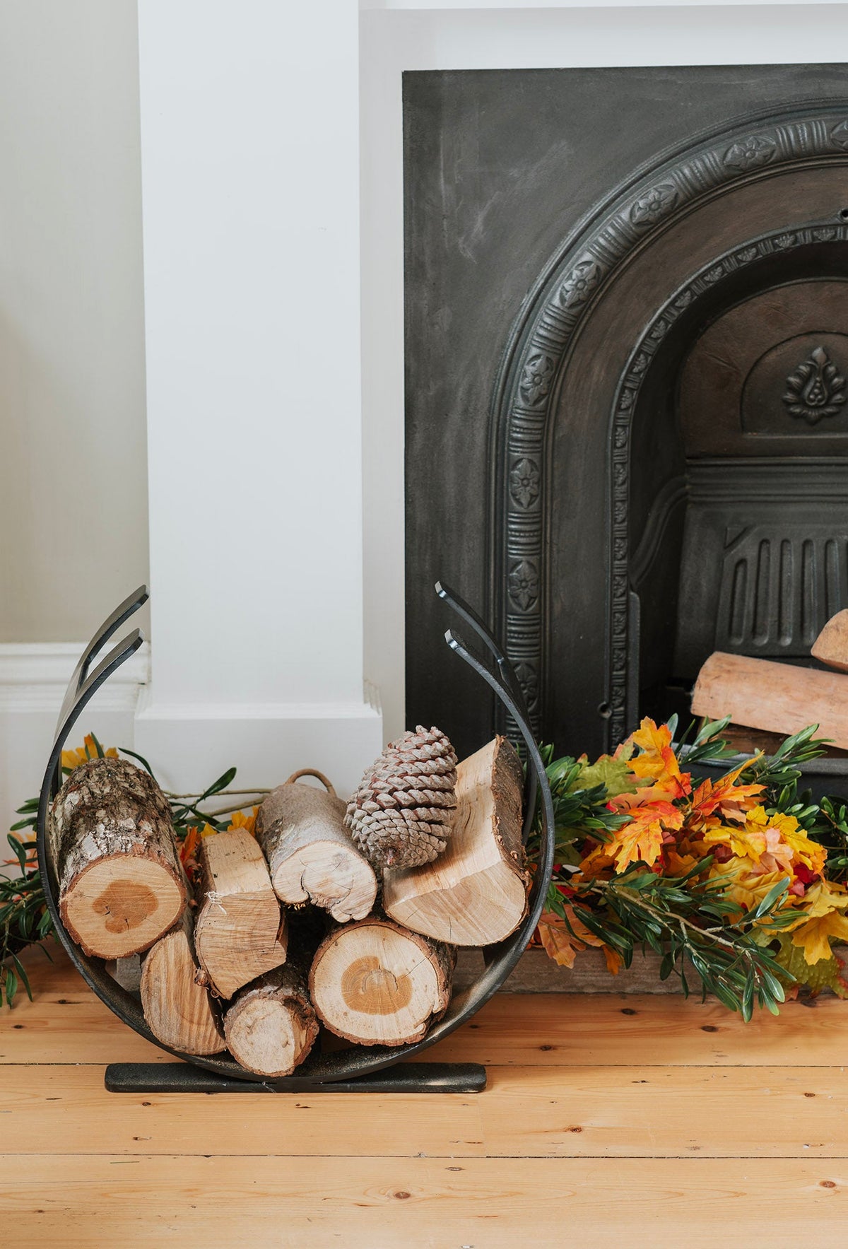 Curved Log Holder by From The Anvil