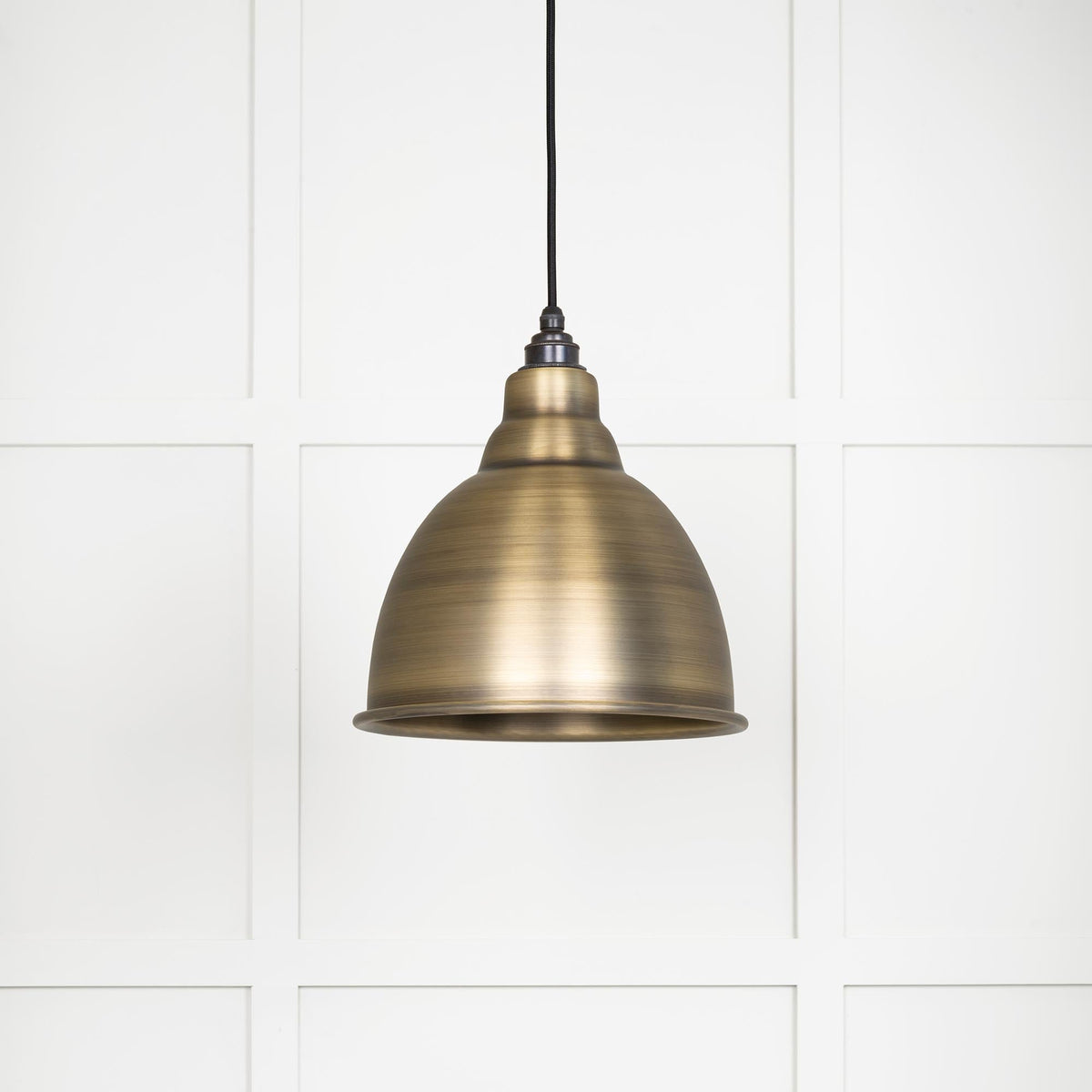 Aged Brass Brindley Pendant by From The Anvil