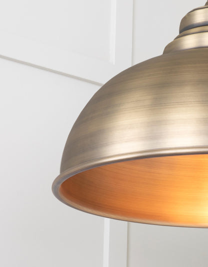 Aged Brass Harborne Pendant by From The Anvil
