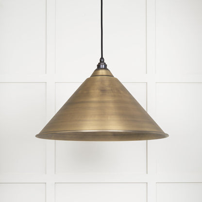 Aged Brass Hockley Pendant by From The Anvil