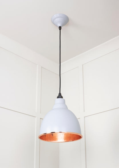 Hammered Copper Brindley Pendant by From The Anvil