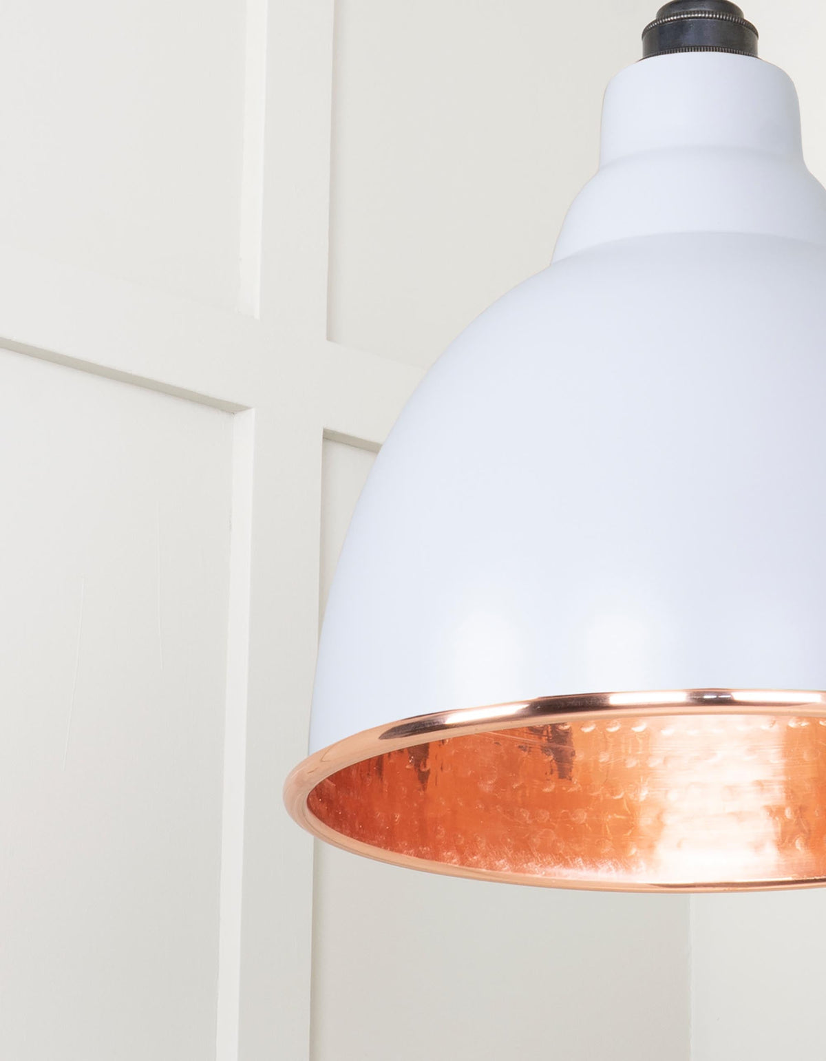 Hammered Copper Brindley Pendant by From The Anvil