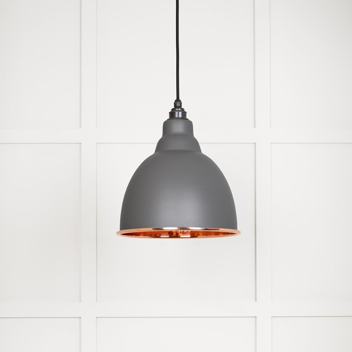 Hammered Copper Brindley Pendant by From The Anvil