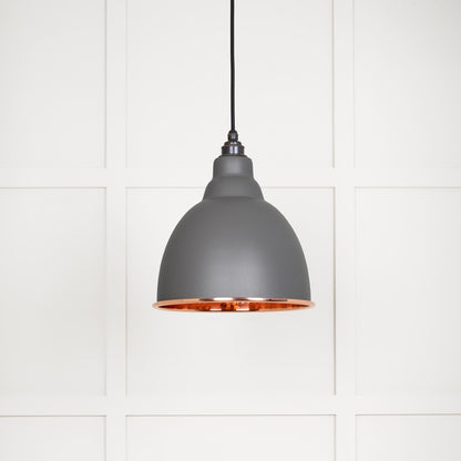 Hammered Copper Brindley Pendant by From The Anvil