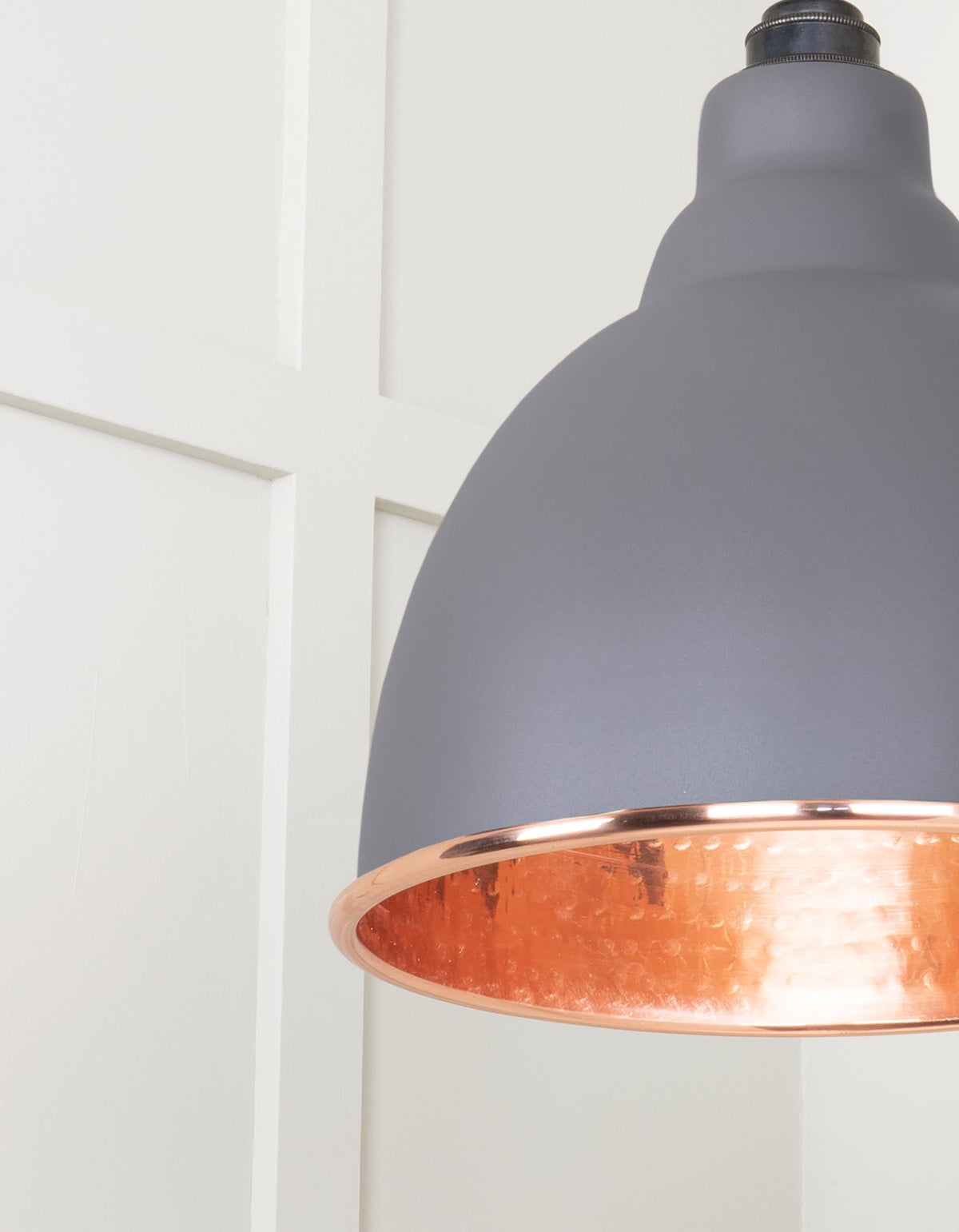 Hammered Copper Brindley Pendant by From The Anvil