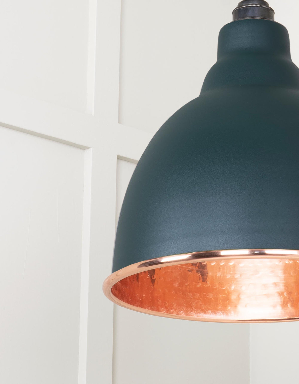 Hammered Copper Brindley Pendant by From The Anvil