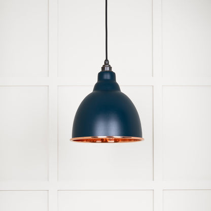 Hammered Copper Brindley Pendant by From The Anvil