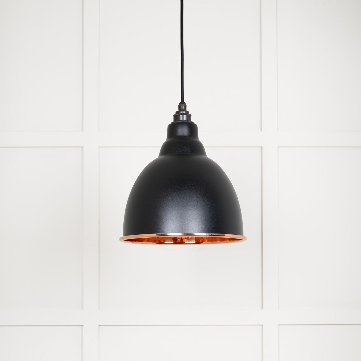 Hammered Copper Brindley Pendant by From The Anvil