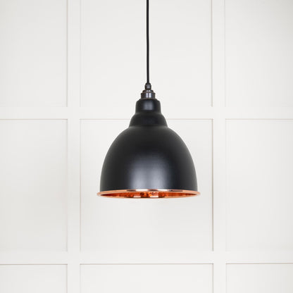 Hammered Copper Brindley Pendant by From The Anvil