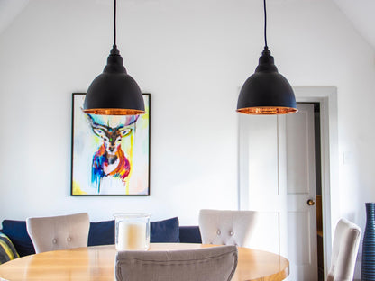 Hammered Copper Brindley Pendant by From The Anvil