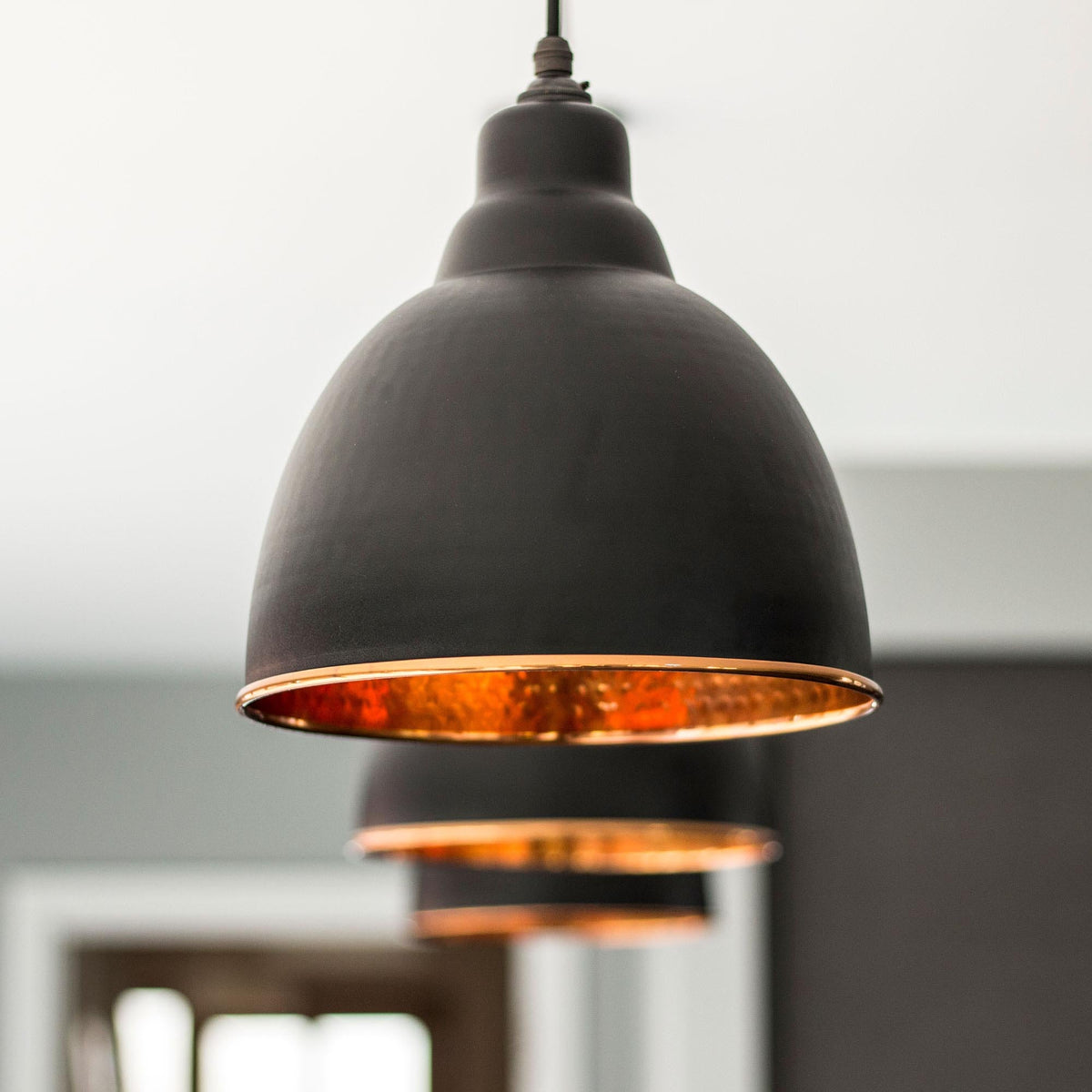 Hammered Copper Brindley Pendant by From The Anvil